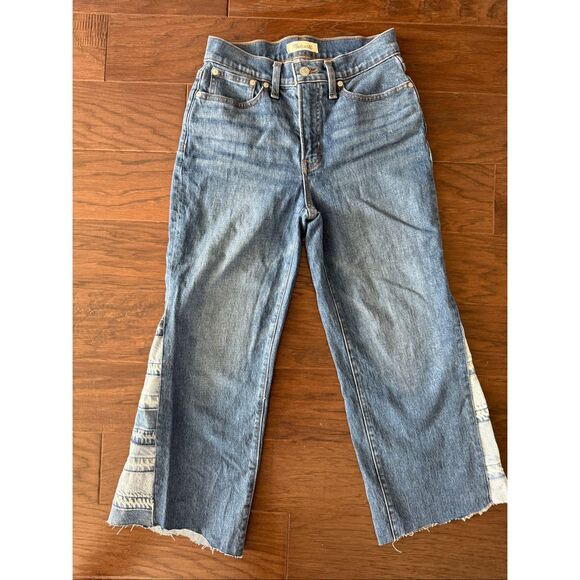 Madewell The Perfect Vintage Limited Edition Denim Side Panels 26 P - Picture 1 of 8